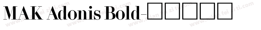 MAK Adonis Bold字体转换